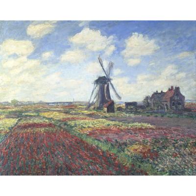 A Field of Tulips in Holland - C Monet Print